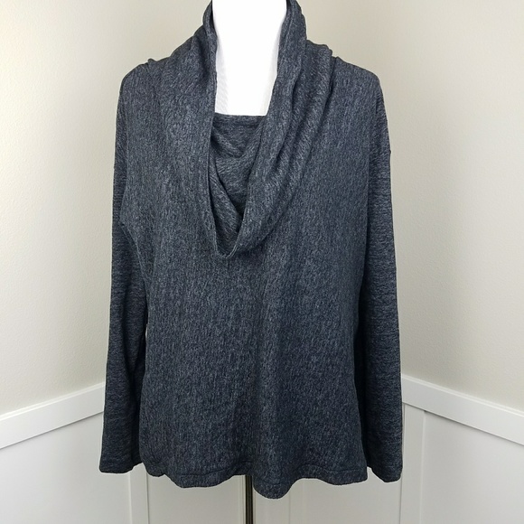 Prana Tops - PrAna Ginger Cowl Neck Grey Top sz M